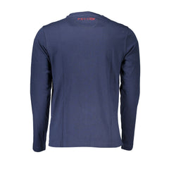 La Martina Regal Blue Crew Neck Embroidered Tee La Martina Retail Flare