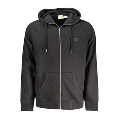 Timberland Black Cotton Mens Sweater with Central Pockets and Zip Timberland Retail Flare