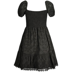 Guess Jeans Black Cotton Women Dress Guess Jeans Retail Flare