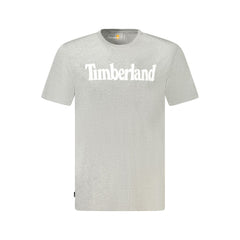 Timberland Gray Cotton T-Shirt Timberland Retail Flare