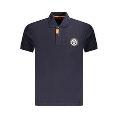 Napapijri Blue Cotton Men Polo Shirt Napapijri Retail Flare