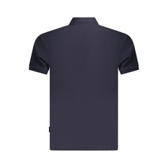 Napapijri Blue Cotton Men Polo Shirt Napapijri Retail Flare