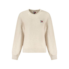 Tommy Hilfiger Beige Cotton Women Sweater Tommy Hilfiger Retail Flare