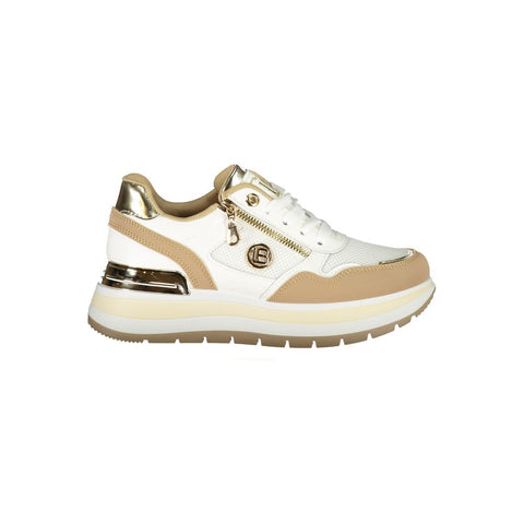 Laura Biagiotti Beige Polyester Women Sneaker Laura Biagiotti Retail Flare