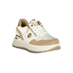 Laura Biagiotti Beige Polyester Women Sneaker Laura Biagiotti Retail Flare