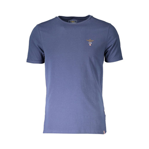 Aeronautica Militare Blue Cotton T-Shirt Aeronautica Militare Retail Flare