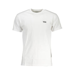 Vans White Cotton Men T-Shirt Vans Retail Flare