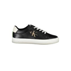 Calvin Klein Black Polyester Women Sneaker Calvin Klein Retail Flare