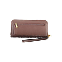 Guess Jeans Chic Brown Polyethylene Wallet with Coin Purse Guess Jeans Retail Flare
