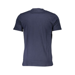 Cavalli Class Blue Cotton T-Shirt Cavalli Class Retail Flare