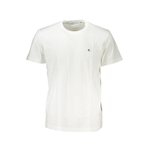 Calvin Klein White Cotton T-Shirt Calvin Klein Retail Flare