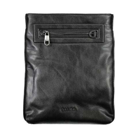 Calvin Klein Sleek Black Shoulder Bag with Contrast Details Calvin Klein Retail Flare