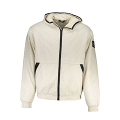 Calvin Klein Elegant Beige Hooded Jacket – Timeless Outerwear Calvin Klein Retail Flare