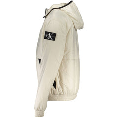 Calvin Klein Elegant Beige Hooded Jacket – Timeless Outerwear Calvin Klein Retail Flare