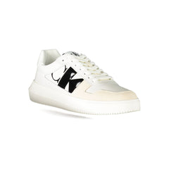 Calvin Klein White Polyester Sneaker Calvin Klein Retail Flare