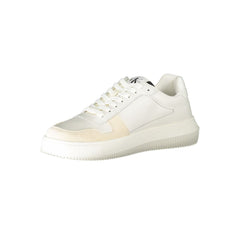 Calvin Klein White Polyester Sneaker Calvin Klein Retail Flare