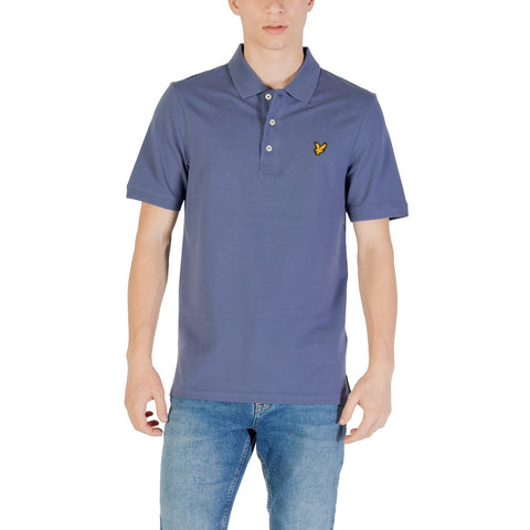 Lyle & Scott Blue Cotton Polo Shirt Lyle & Scott Retail Flare