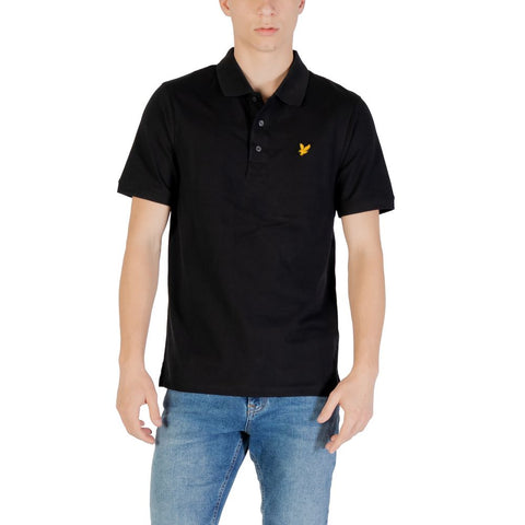 Lyle & Scott Black Cotton Polo Shirt Lyle & Scott Retail Flare