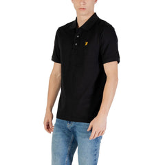 Lyle & Scott Black Cotton Polo Shirt Lyle & Scott Retail Flare