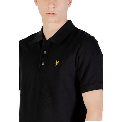 Lyle & Scott Black Cotton Polo Shirt Lyle & Scott Retail Flare