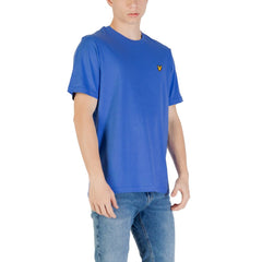 Lyle & Scott Blue Cotton T-Shirt Lyle & Scott Retail Flare