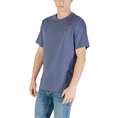 Lyle & Scott Blue Cotton T-Shirt Lyle & Scott Retail Flare
