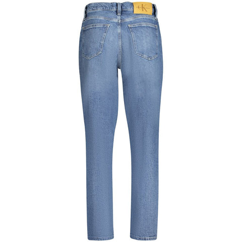Calvin Klein Blue Cotton Jeans & Pant Calvin Klein Retail Flare