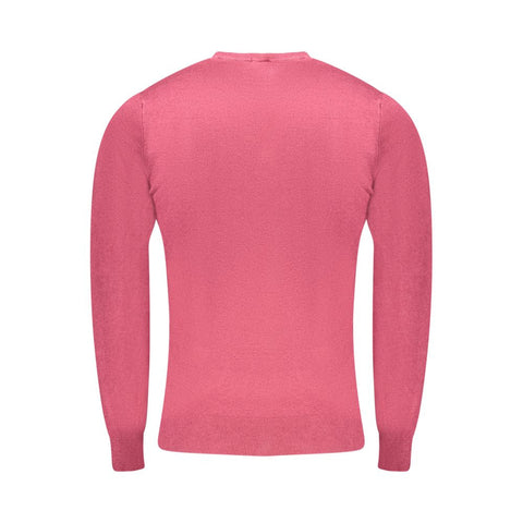 Cavalli Class Red Viscose Men Sweater Cavalli Class Retail Flare