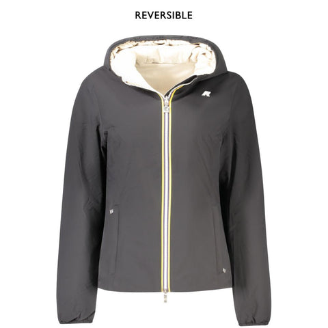 K-WAY Black Nylon Women Jacket K-WAY Retail Flare