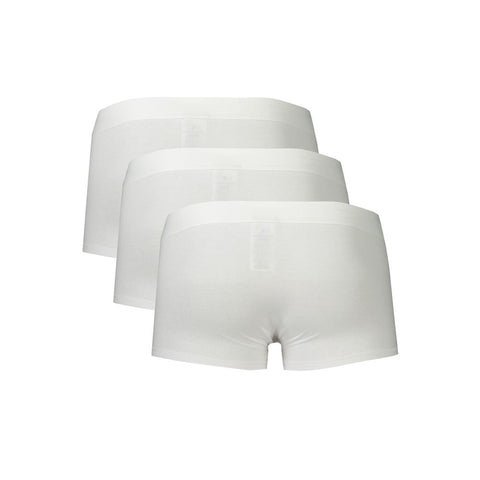 Bikkembergs White Polyester Men Boxer Bikkembergs Retail Flare