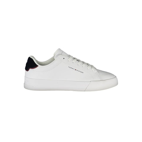 Tommy Hilfiger White Polyethylene Men Sneaker Tommy Hilfiger Retail Flare