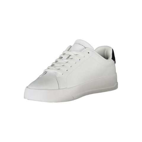 Tommy Hilfiger White Polyethylene Men Sneaker Tommy Hilfiger Retail Flare