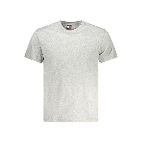 Tommy Hilfiger Gray Cotton Men T-Shirt Tommy Hilfiger Retail Flare