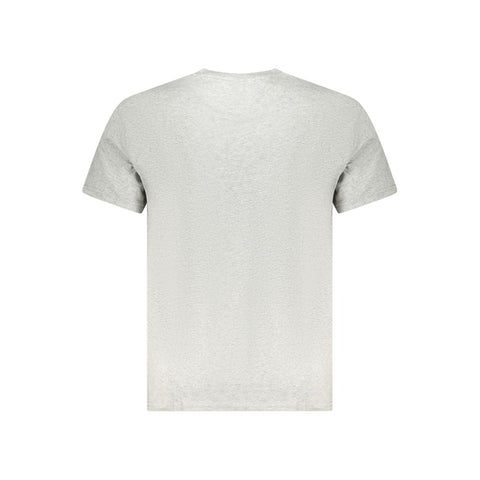 Tommy Hilfiger Gray Cotton Men T-Shirt Tommy Hilfiger Retail Flare