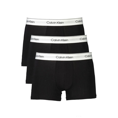 Calvin Klein Black Cotton Men Boxer Calvin Klein Retail Flare