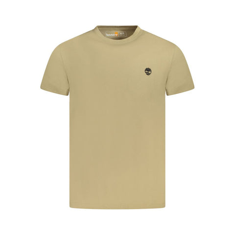 Timberland Beige Cotton Men T-Shirt Timberland Retail Flare
