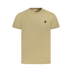 Timberland Beige Cotton Men T-Shirt Timberland Retail Flare
