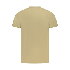 Timberland Beige Cotton Men T-Shirt Timberland Retail Flare
