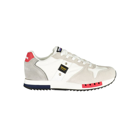 Blauer White Polyethylene Men Sneaker Blauer Retail Flare