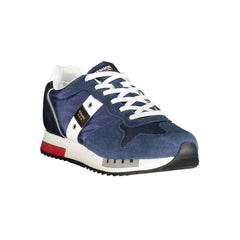 Blauer Blue Polyester Men Sneaker Blauer Retail Flare