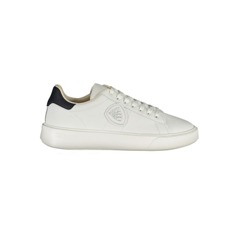 Blauer White Polyethylene Men Sneaker Blauer Retail Flare