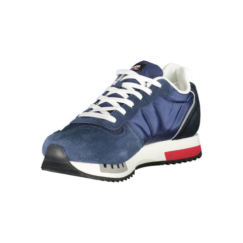 Blauer Blue Polyester Men Sneaker Blauer Retail Flare