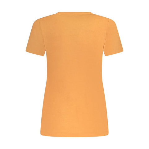 Pepe Jeans Orange Cotton Tops & T-Shirt Pepe Jeans Retail Flare
