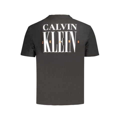 Calvin Klein Black Cotton T-Shirt Calvin Klein Retail Flare