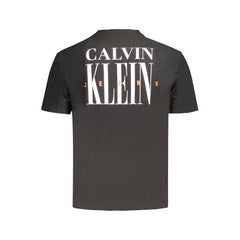 Calvin Klein Black Cotton T-Shirt Calvin Klein Retail Flare