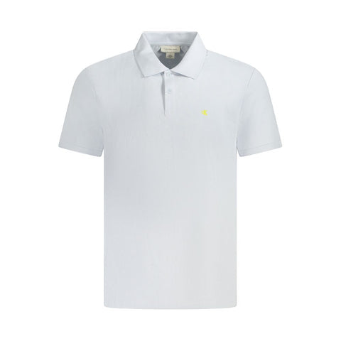 Calvin Klein Light Blue Cotton Polo Shirt Calvin Klein Retail Flare