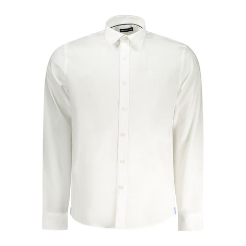 North Sails White Cotton Men Shirt North Sails Retail Flare