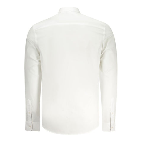 North Sails White Cotton Men Shirt North Sails Retail Flare