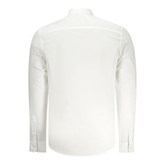 North Sails White Cotton Men Shirt North Sails Retail Flare