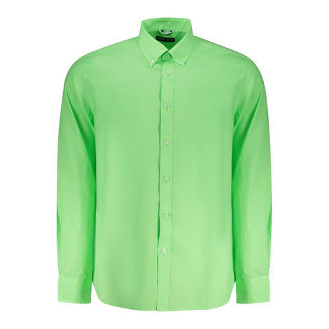North Sails Green Cotton Men Shirt North Sails Retail Flare